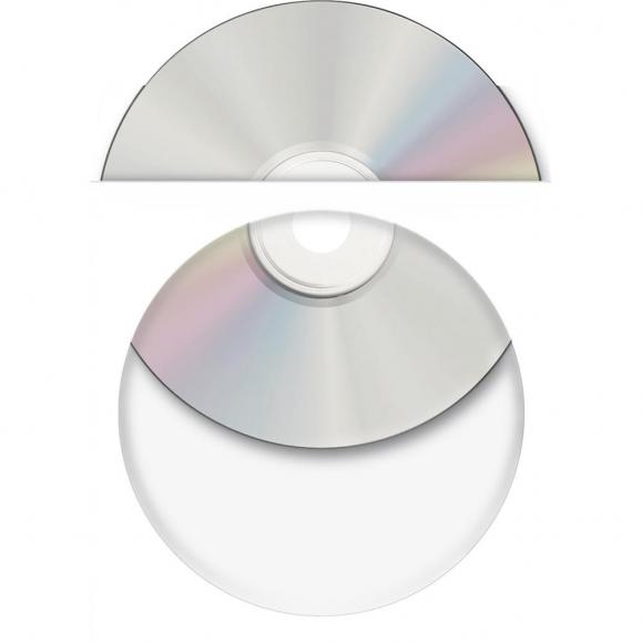 HERMA CD-DVD Hülle 1141 124x124mm m.Sichtf. 1.000 