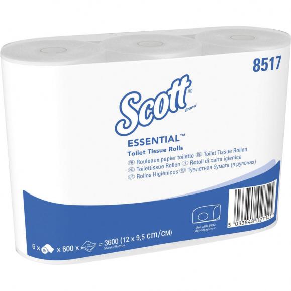 SCOTT Toilettenpapier 8517 2lagig 600Blatt weiß 6 