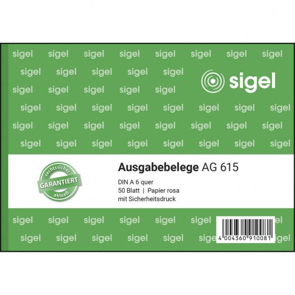 SIGEL Ausgabebeleg AG615 DIN A6 quer 50Blatt 