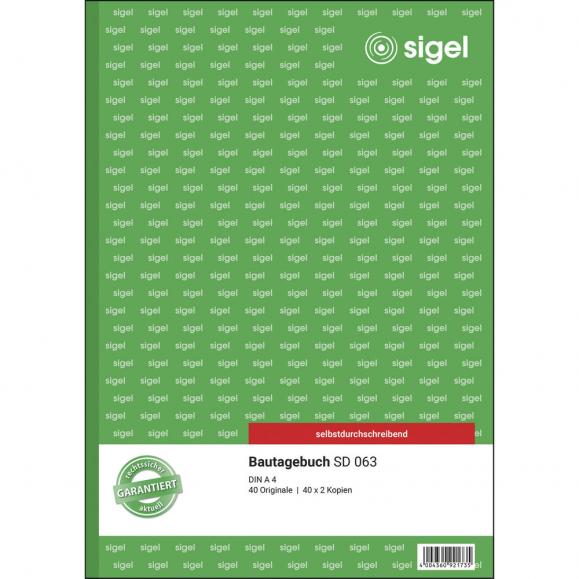 SIGEL Bautagebuch SD63 DIN A4 