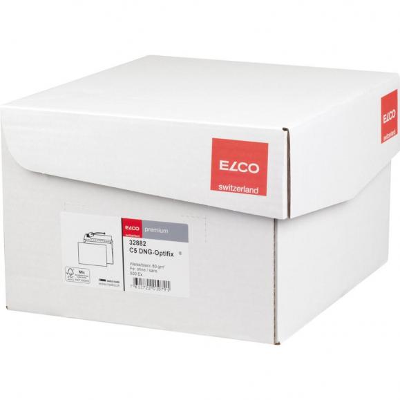 ELCO Briefumschlag premium 32882 C5 80g hk oF weiß 