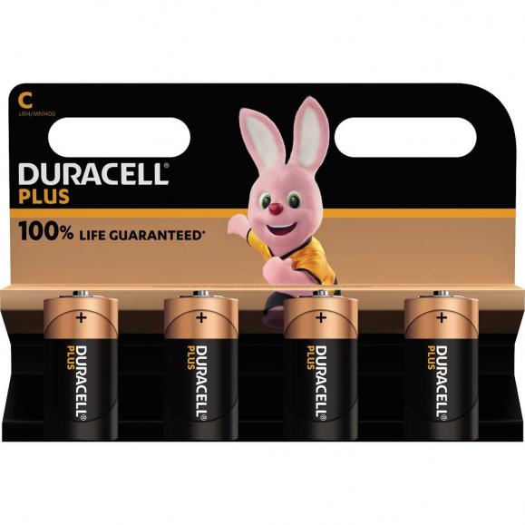 DURACELL Batterie Plus Baby C 141865 1,5V 4 