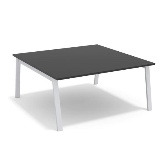 Konferenztisch mit A-Fuß, Grundtisch Weiß | 1600 | 1410 | Grundtisch | Alusilber