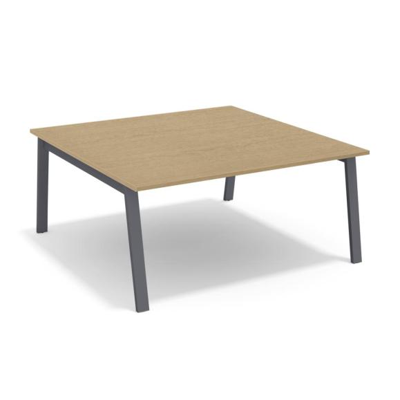 Konferenztisch mit A-Fuß, Grundtisch Eiche hell | 1600 | 1410 | Grundtisch | Anthrazit