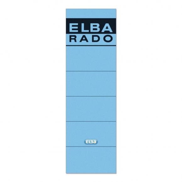 ELBA Ordneretikett 100420952 breit/kurz sk blau 10 
