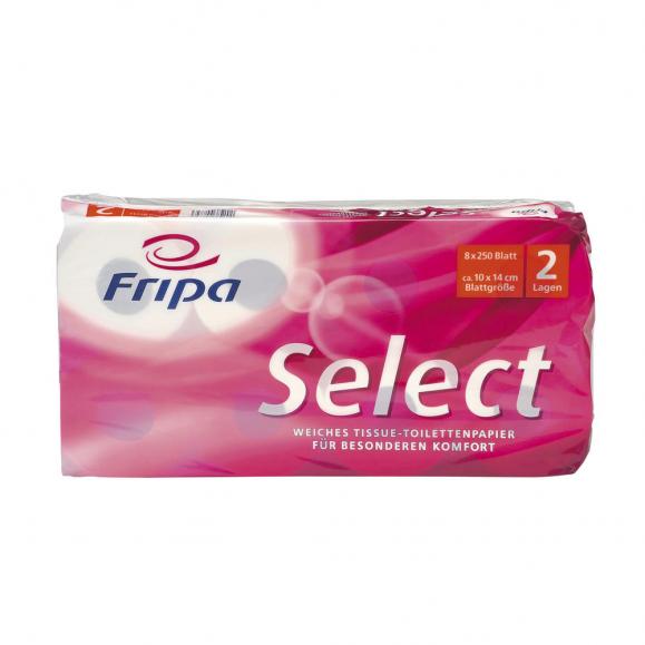 Fripa Toilettenpapier Select 1020806 2-lagig weiß 