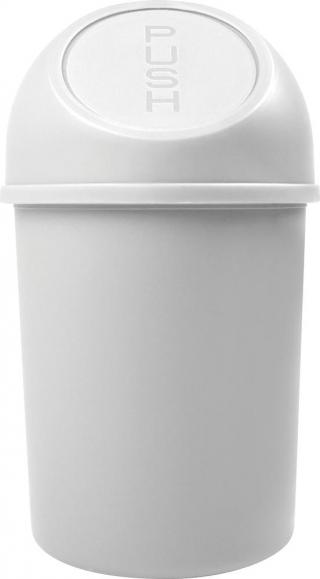 Push-Abfallbehälter Basic, 6 Liter Weiß | 6,00
