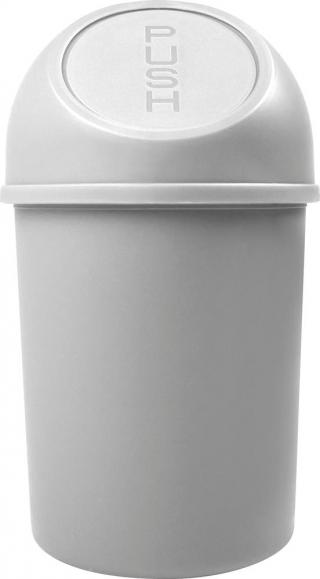 Push-Abfallbehälter Basic, 6 Liter Lichtgrau | 6,00