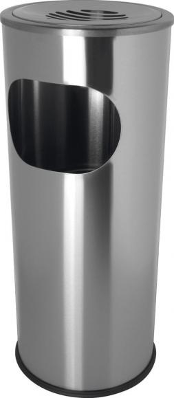 Standascher mit Abfallbehälter, 13 + 1,5 Liter Edelstahl, matt