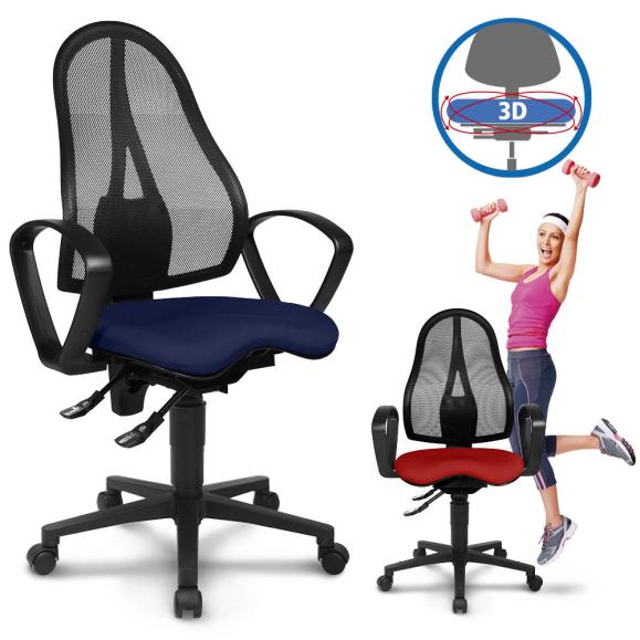 Bürostuhl SITNESS 30 NET - bewegliche Sitzfläche 