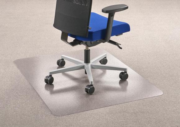 Bodenschutzmatte aus PC für Teppichböden 1100 x 1200 mm | für Teppichböden