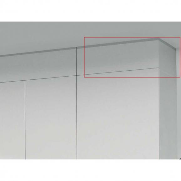 Deckenabschlussblende PROFI MODUL Schrankwand Lichtgrau | 400 | 1200 | Deckenabschlussblende