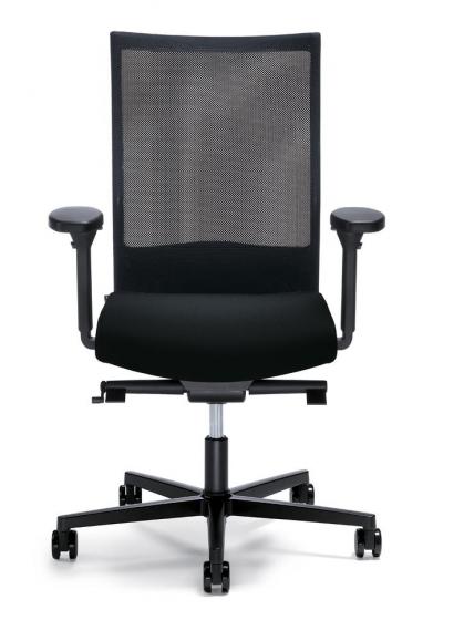 Bürostuhl winSIT NET ohne Armlehnen Schwarz/Schwarz | Sitztiefenverstellung, Synchronmechanik | Polyamid schwarz
