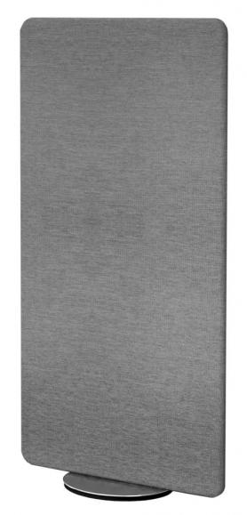 Stellwandsystem MOBILE multifunktional, verkettbar Textilwand grau drehbar