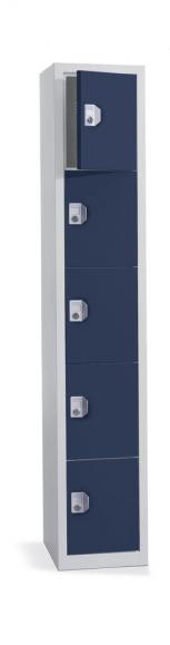 Schließfach-Stahlschrank SP PROFI bodenstehend Stahlblau RAL 5011 | 1 | Zylinderschloss | Bodenstehend | 5