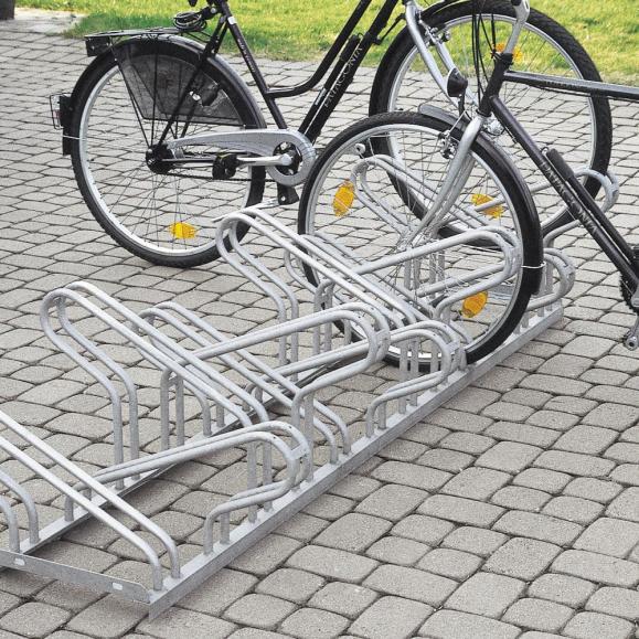 Reihen-Fahrradständer verschweißte Ausführung | zweiseitige Radeinstellung | 12