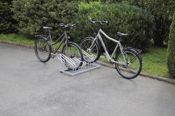 Reihen-Fahrradständer zerlegte Ausführung | zweiseitige Radeinstellung | 6