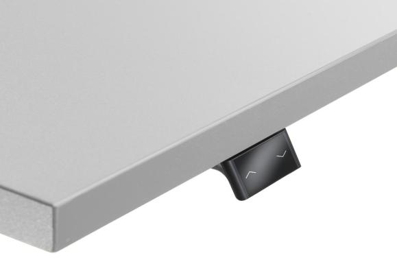 Höhenverstellbarer Schreibtisch PROFI MODUL Nussdekor | 1800 | Weiß RAL 9016
