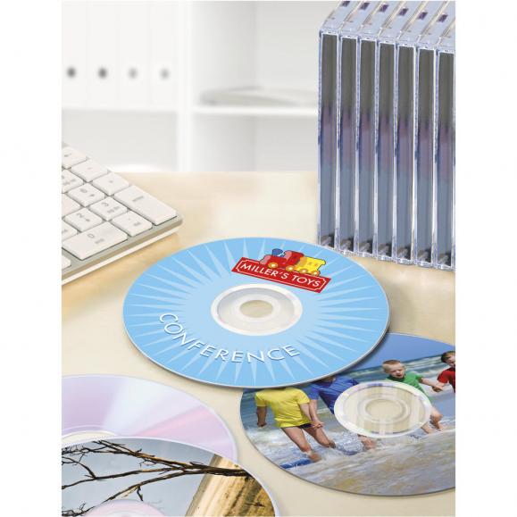Avery Zweckform CD/DVD-Etikett L6043-100 matt weiß 