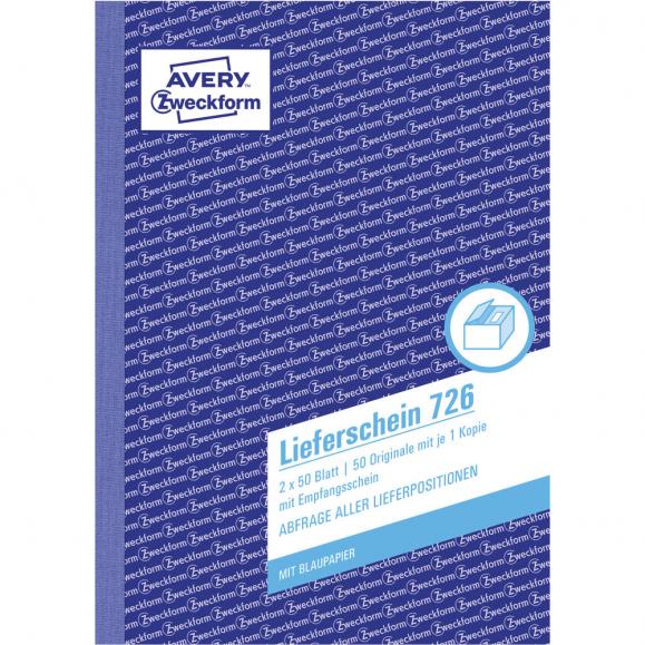 Avery Zweckform Lieferschein 726 DIN A5 2x50Blatt 