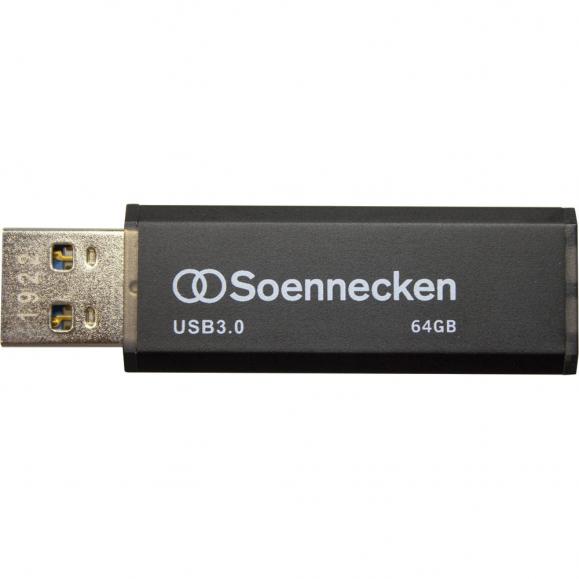 Soennecken USB-Stick 71619 3.0 64GB schwarz/silber 