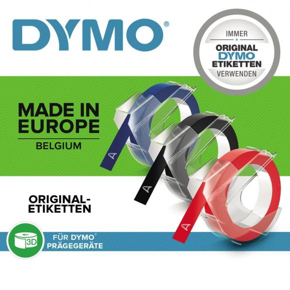 DYMO Prägeband 520109 9mmx3m sk Kunststoff 