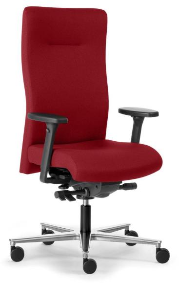 Bürostuhl Ergo-Balance 200 mit Armlehnen Rot