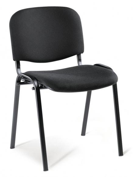 8er Set-Besucherstühle ISO Schwarz | Schwarz