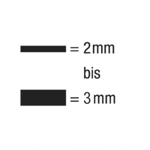 SIGEL Boardmarker 2-3mm weiß Rundspitze 2St/Pg 