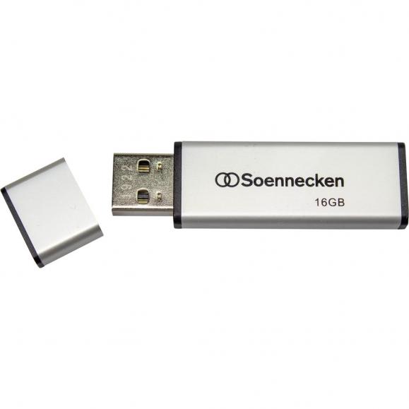 Soennecken USB-Stick 71613 2.0 16GB schwarz/silber 