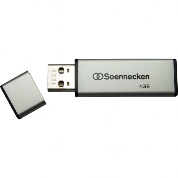 Soennecken USB-Stick 71616 2.0 4GB schwarz/silber 