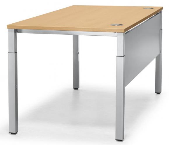 Schreibtische BASE LINE 4-Fuß-Quadratrohr H 650-850 mm 