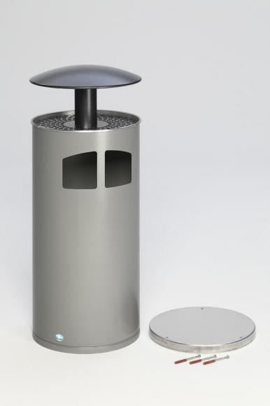 Abfallsammler / Ascher Kombi für Außenbereiche, 86 Liter 