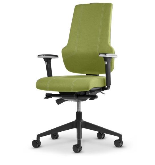 Bürostuhl AMATO Grün | Polyamid schwarz | ohne Kopfstütze