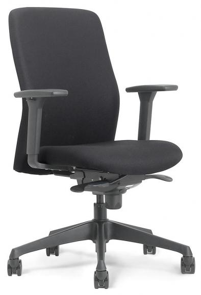 Bürodrehstuhl VIBO - extra großes Rückenpolster 