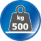 Belastbar bis 500 kg